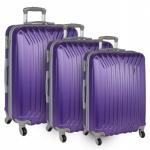 Р22032 фиолетовый (24)пластикABS чемодан средний
