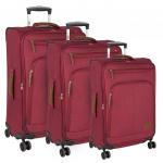 Р17В12 красный (23) чемодан средний тканевый облегченный (PS17В12)