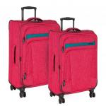 Р18А13 красный (19) чемодан малый тканевый облегченный (PS18A13)