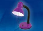 Uniel TLI-224 светильник настольный 60W E27 металл ярко-фиолетовый, без упак.