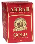 AKBAR Gold чай черный СРЕДНИЙ ЛИСТ, 250 г