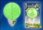 Uniel DTL-309 ночник 0.1W 1LED Шар зеленый/GREEN, 220V, пластик, с выкл, BL
