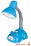Светильник Camelion KD-385 C13 настольный 40W E27 Кот голубой, металл/пластик, шнур 1,5 м