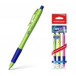 ручка шариковая автоматическая ErichKrause® JOY® Neon, Ultra Glide Technology, цвет  чернил синий (в пакете по 3 шт.)
