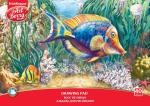Альбом для рисования на клею ArtBerry® Подводный мир, А4, 40 листов