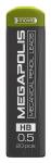 Грифели ErichKrause® MEGAPOLIS® Concept для механических карандашей 0.5мм (в футляре по 20 шт.)