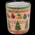 Подсвечник для свечей-картриджей ErichKrause® d3.5см Рождественское дерево, стекло