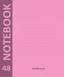 Тетрадь общая ученическая с пластиковой обложкой на скобе  Neon, розовый, А5+, 48 листов, клетка
