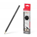 Чернографитный шестигранный карандаш  ErichKrause® Jet Black 100 HB (в коробке по 12 шт.)