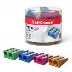 Металлическая точилка точилка ErichKrause® Ferro Color Plus, два отверстия, цвет корпуса ассорти (в тубусе по 20 шт.)
