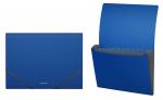 Папка-картотека пластиковая  ErichKrause® Classic, с 12 отделениями, A4, синий (в коробке-дисплее по 6 шт.)