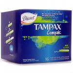 *СПЕЦЦЕНА TAMPAX Compak Тампоны женские гигиенические с аппликатором Super Duo 16 шт. Спеццена