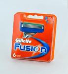 GILLETTE FUSION Сменные Кассеты для бритья 6шт.