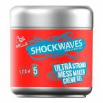 Wella Shockwaves Крем-гель для волос Небрежный образ Супер сильная фиксация 150 мл.