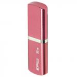Флэш-диск 32GB SILICON POWER LuxMini 720 USB 2.0, металл. корпус, розовый, SP032GBUF2720V1H