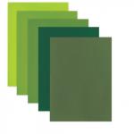 Цветной фетр для творчества А4 BRAUBERG/ОСТРОВ СОКРОВИЩ 5 л., 5 цв., толщина 2 мм, оттенки зеленого., 660643