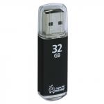 Флэш-диск 32GB SMARTBUY V-Cut USB 2.0, металл. корпус, черный, SB32GBVC-K