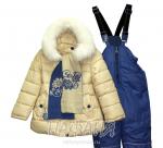 Зимний комплект (куртка+полукомбинезон+шарфик)