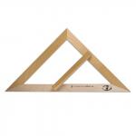 Треугольник для классной доски (треугольник классный) дерев. 45*45*90град.,равнобедр.,без шкалы С370
