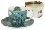 Чашка с блюдцем Цветущий миндаль (Ван Гог)