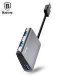 Адаптер Baseus Enjoyment series USB to 3 x USB 3.0  HUB Adapter Dark gray