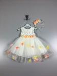 Нарядное платье для девочки (белое) TRP1796  Esila Kids