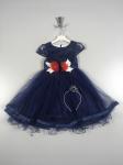 Нарядное платье для девочки (темно-синее) TRP1768  Eray Kids