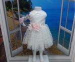 Нарядное платье для девочки (белое) TRP1790  Esila Kids
