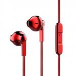 Наушники Times think Encok H03 drive-by-wire headphones (side in-ear + plating + 3.5 mm interface) Red