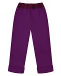 Фиолетовые утеплённые брюки для девочки