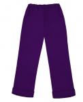 Теплые фиолетовые брюки для девочки