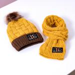 117208 Комплект теплый шапка и шарф, желтый