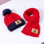 117207 Комплект теплый шапка и шарф, красный