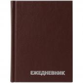 Ежедневник недатированный, A6, 160 л., бумвинил, OfficeSpace, коричневый, ЕН-БВ_1334