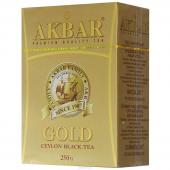 AKBAR Gold чай черный СРЕДНИЙ ЛИСТ, 250 г