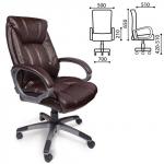 Кресло офисное BRABIX Maestro EX-506, экокожа, коричневое, 530878