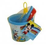 Набор Disney «Микки и Весёлые гонки» №1: ведро малое с наклейкой, совок №2, грабельки №2