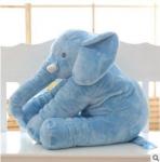 Слон-подушка голубой