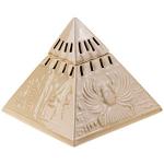 Аромалампа "Пирамида", керамика, песочный, 14х12 см