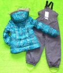 Комплект зимний (Куртка удлиненная London Fog + Штаны Taika Lappi Kids ) бирюзовый принт