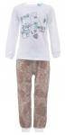 Пижама детская GР 02-001п (белый/коричневый)