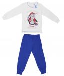 Пижама детская GР 02-001п (молочный/синий)