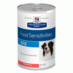 Хиллс PD d/d консервы c лососем и рисом для собак с пищевой аллергией 370 г