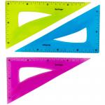 Треугольник 30°, 18 см Berlingo "Flexy", гибкий, ассорти, европодвес, TR_10018