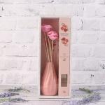 Подарочный  набор "Ароманастроение" с ароматом розы, цвет-персиковый