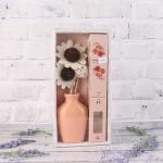Подарочный  набор "Ароманастроение" с ароматом розы, цвет - персиковый