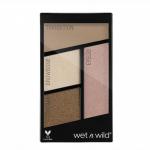 Wet n Wild Палетка Теней Для Век Color Icon Eyeshadow Quad (4 Оттенка)  E340b walking on eggshells