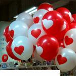 Воздушные шары в форме "Сердца"100 шт.