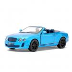 Машина металлическая Bentley Continental Supersports Convertible, масштаб 1:38, открываются двери, инерция, МИКС