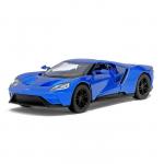 Машина металлическая Ford GT, масштаб 1:38, открываются двери, инерция, МИКС